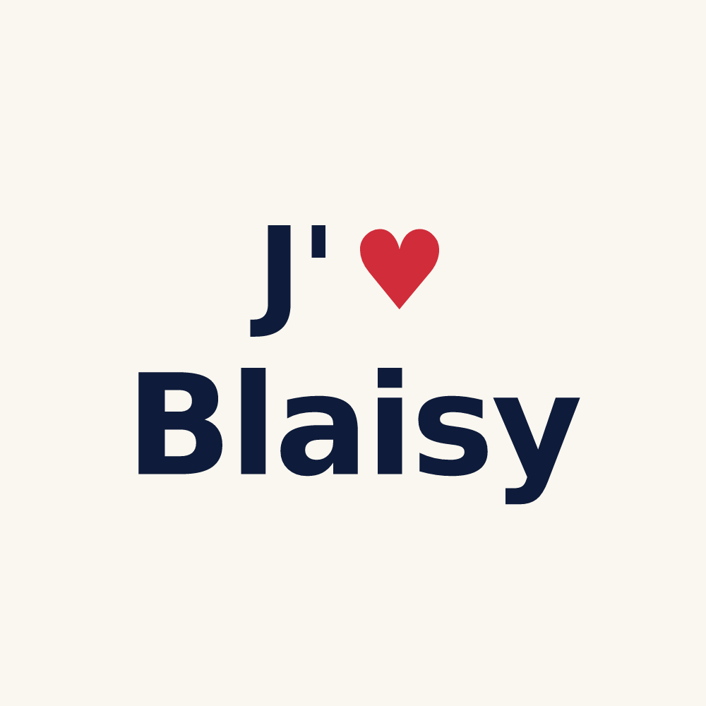 Tasse personnalisée Blaisy — design J'aime Blaisy