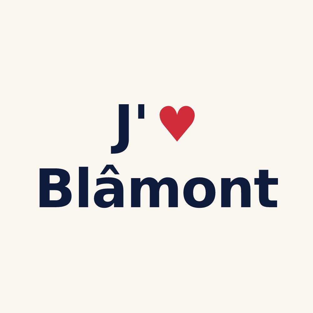 Tasse personnalisée Blâmont — design J'aime Blâmont
