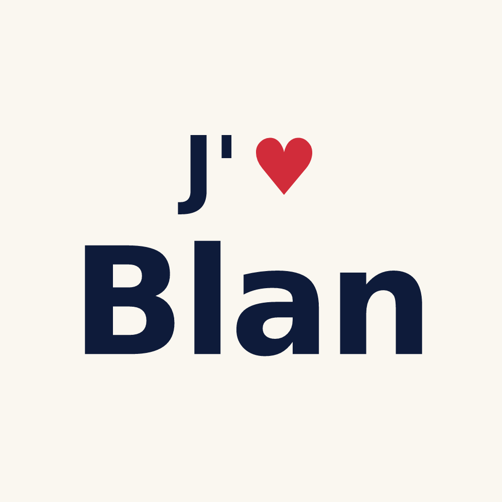 Tasse personnalisée Blan — design J'aime Blan