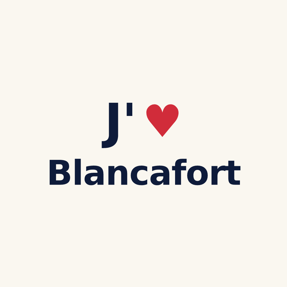 Tasse personnalisée Blancafort — design J'aime Blancafort