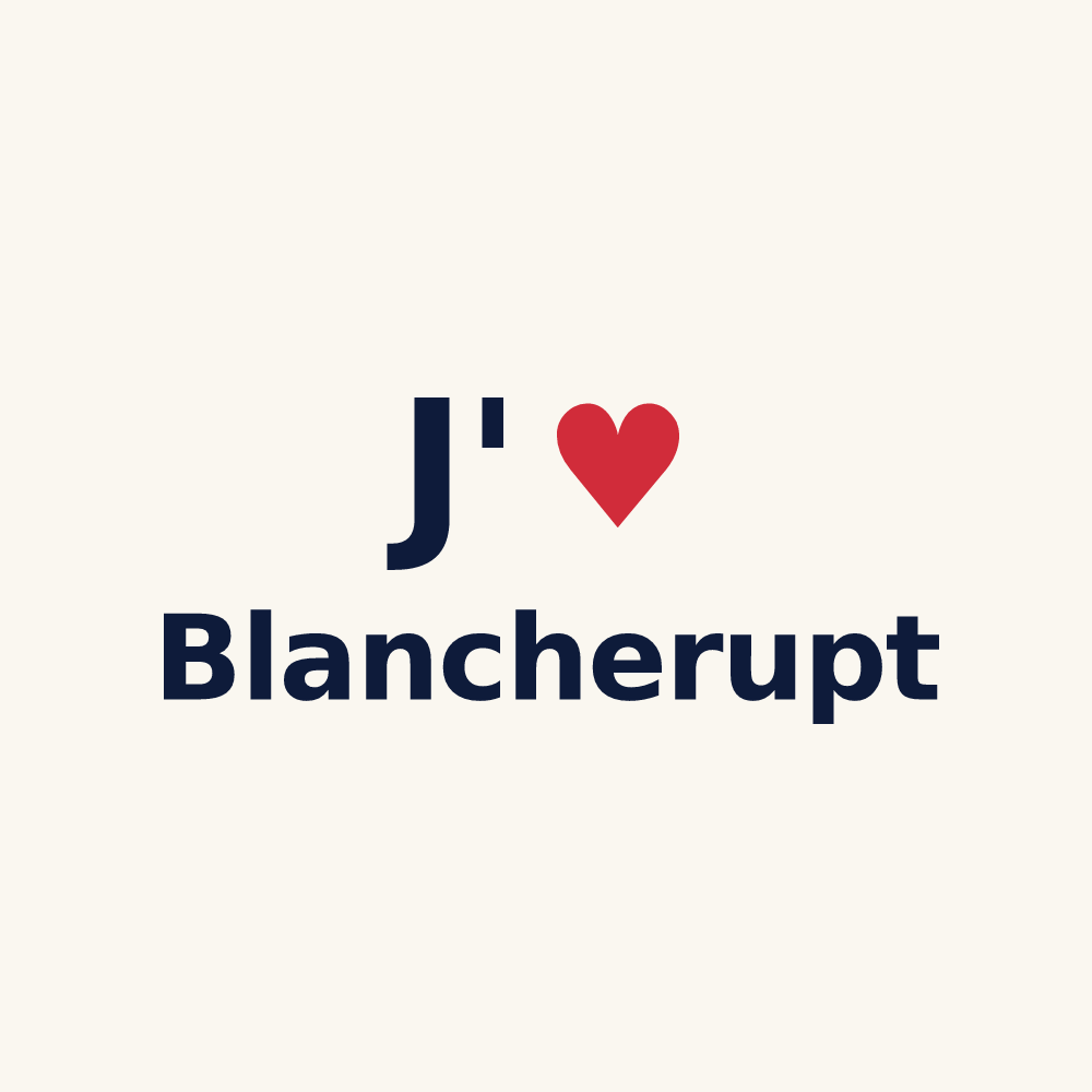 Tasse personnalisée Blancherupt — design J'aime Blancherupt