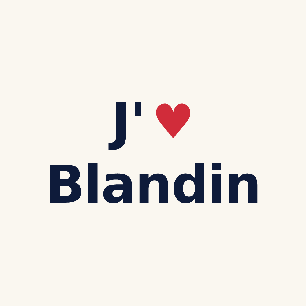 Tasse personnalisée Blandin — design J'aime Blandin