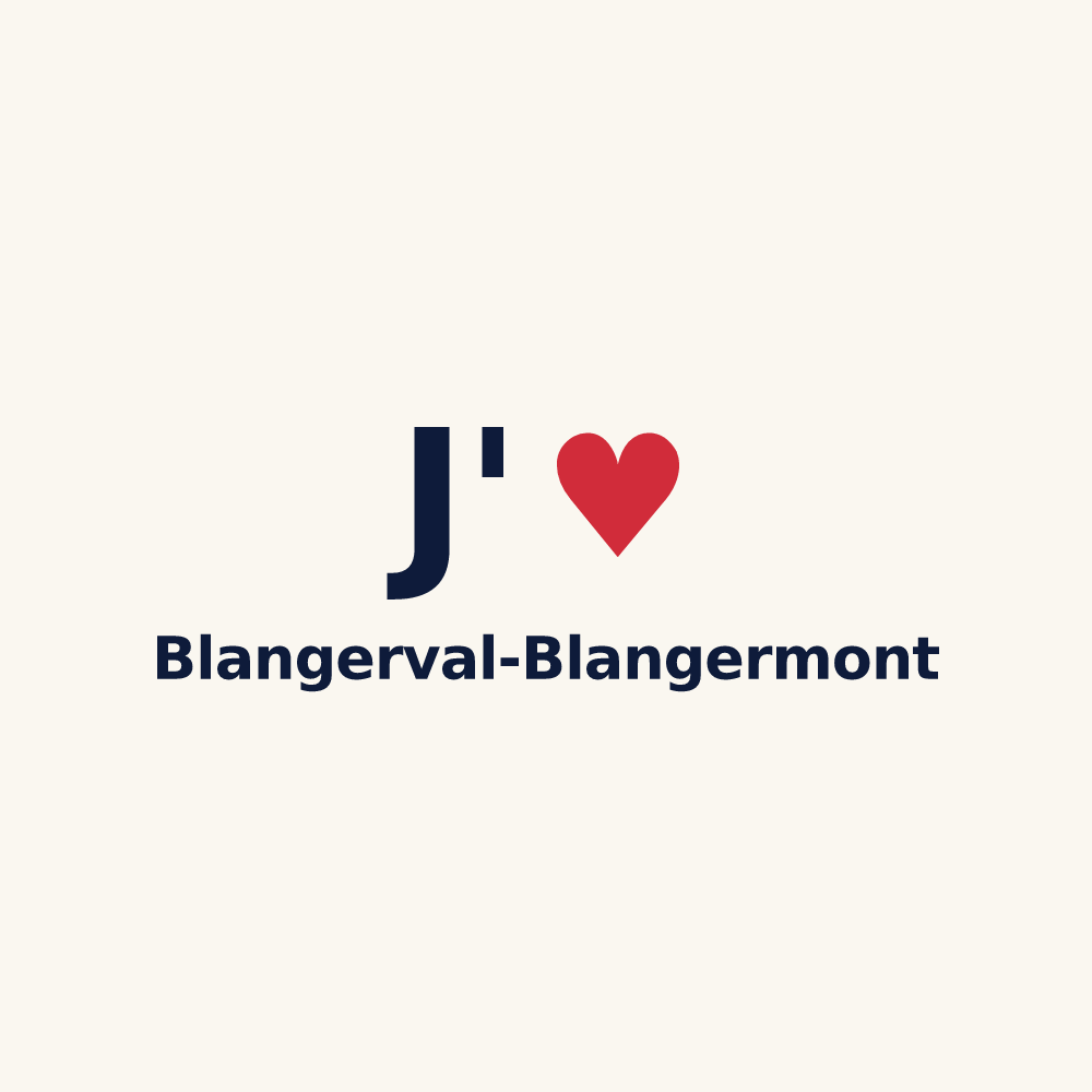 Tasse personnalisée Blangerval-Blangermont — design J'aime Blangerval-Blangermont