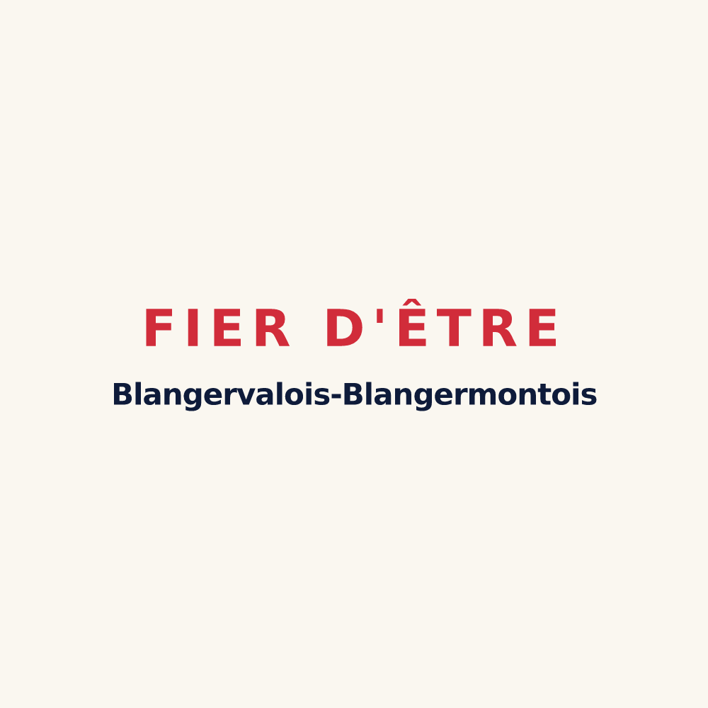 Tasse « Fier d'être Blangervalois-Blangermontois » — design pour Blangerval-Blangermont