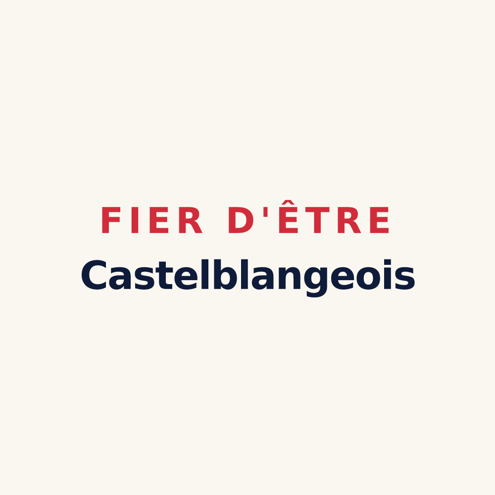 Tasse « Fier d'être Castelblangeois » — design pour Blangy-le-Château