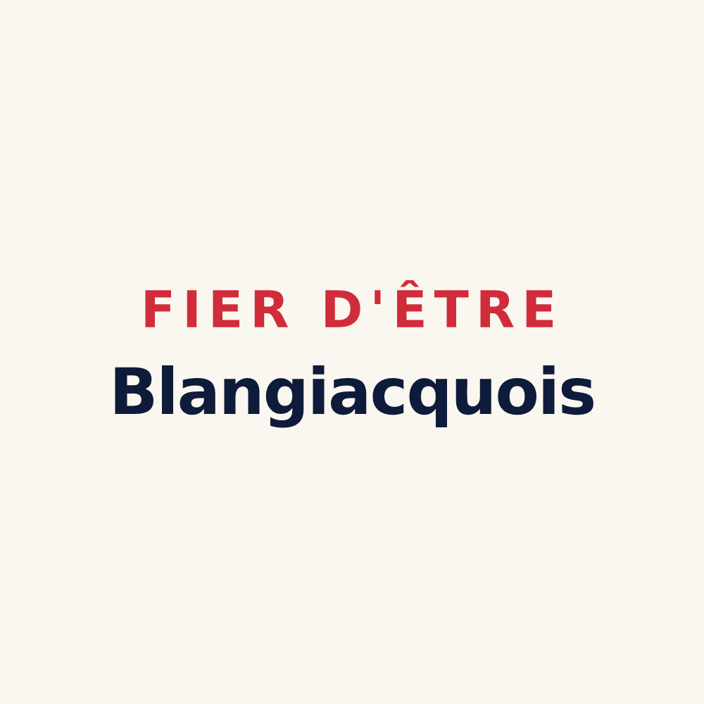 Tasse « Fier d'être Blangiacquois » — design pour Blangy-sur-Ternoise