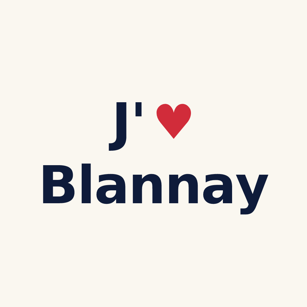 Tasse personnalisée Blannay — design J'aime Blannay