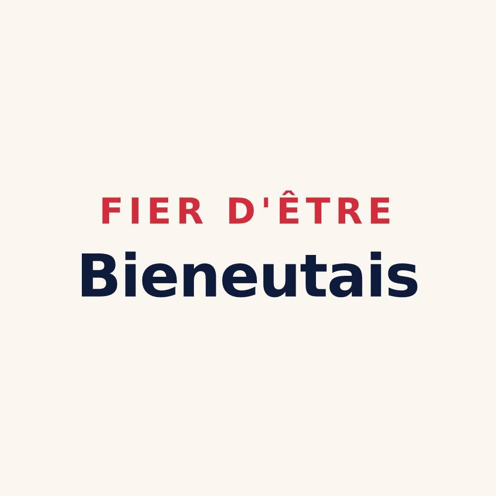 Tasse « Fier d'être Bieneutais » — design pour Blanot