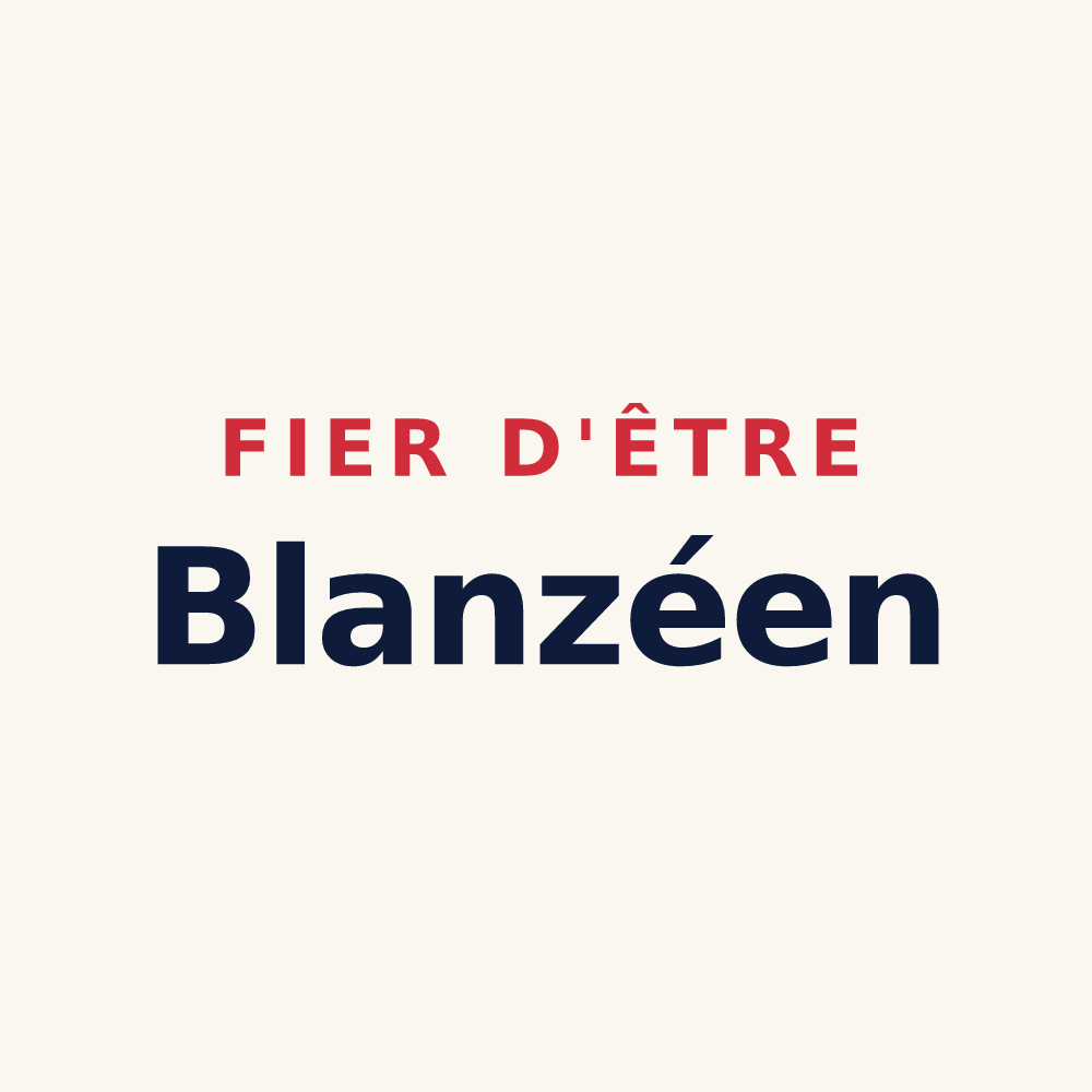 Tasse « Fier d'être Blanzéen » — design pour Blanzay