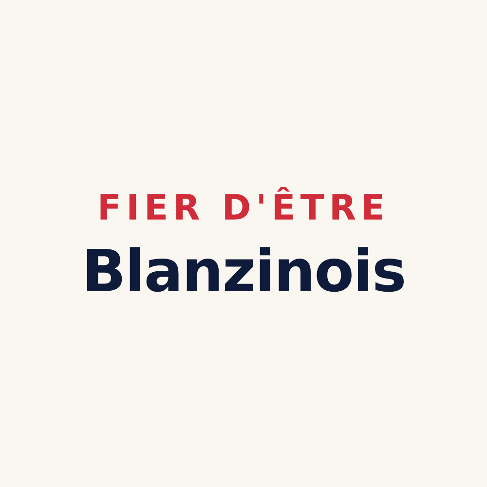 Tasse « Fier d'être Blanzinois » — design pour Blanzy