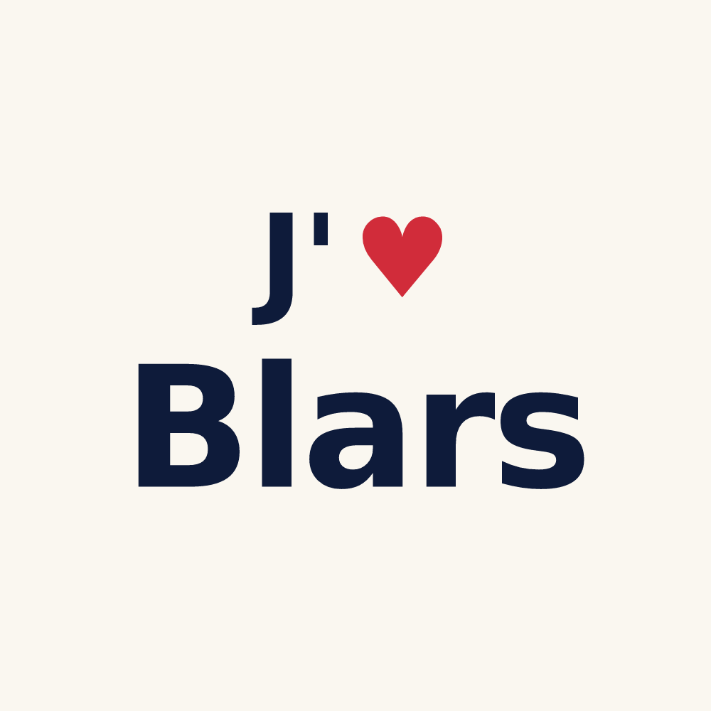 Tasse personnalisée Blars — design J'aime Blars