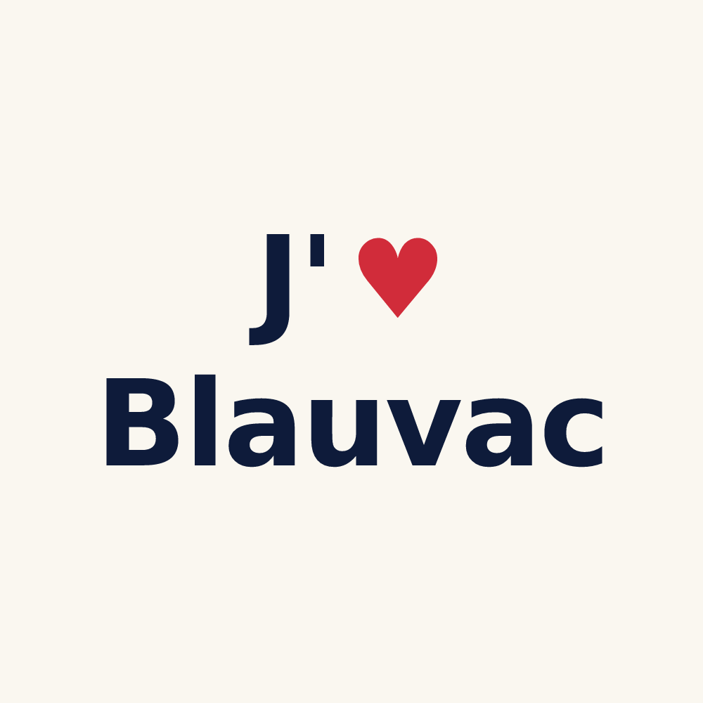 Tasse personnalisée Blauvac — design J'aime Blauvac