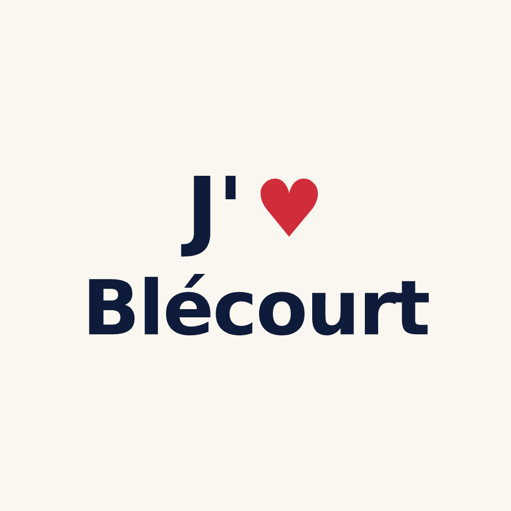 Tasse personnalisée Blécourt — design J'aime Blécourt