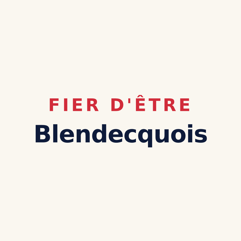 Tasse « Fier d'être Blendecquois » — design pour Blendecques