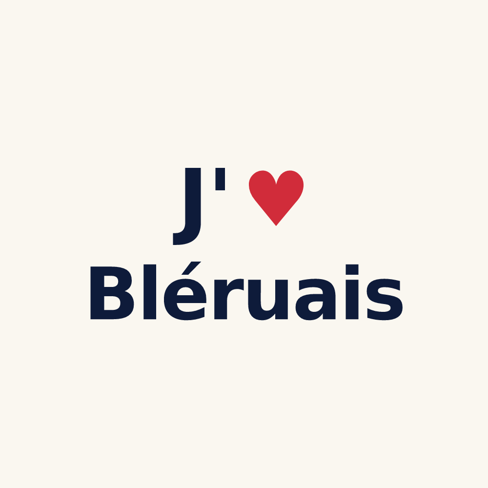 Tasse personnalisée Bléruais — design J'aime Bléruais