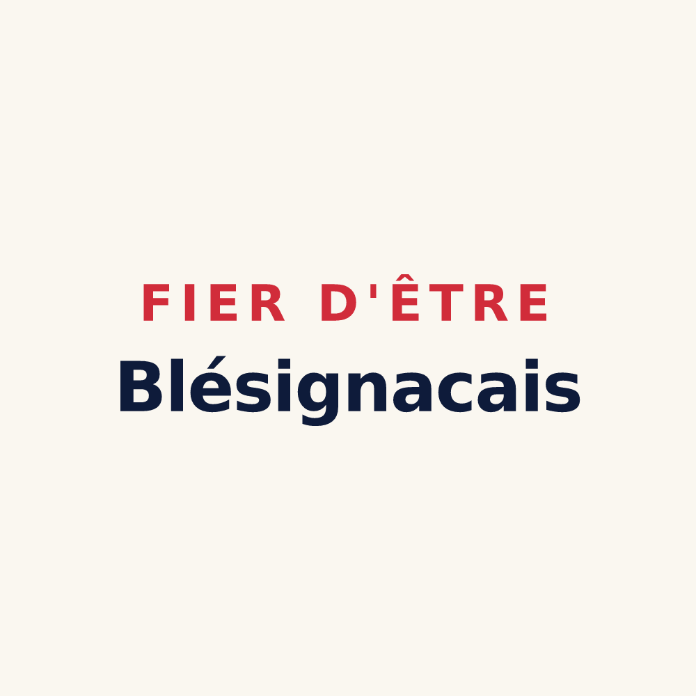 Tasse « Fier d'être Blésignacais » — design pour Blésignac