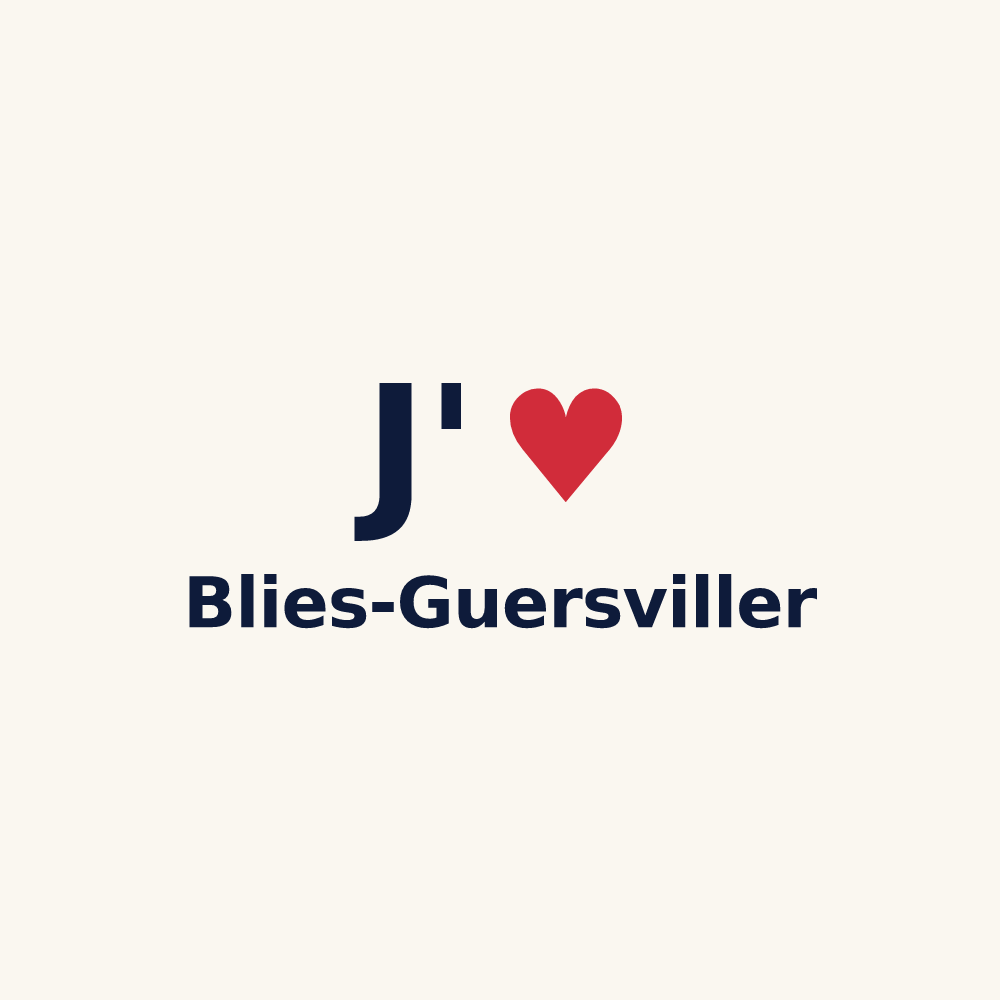 Tasse personnalisée Blies-Guersviller — design J'aime Blies-Guersviller
