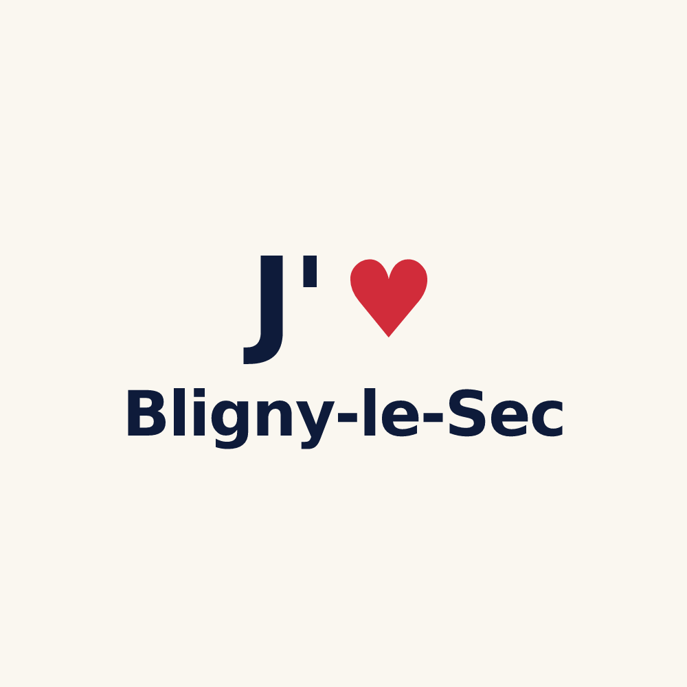 Tasse personnalisée Bligny-le-Sec — design J'aime Bligny-le-Sec