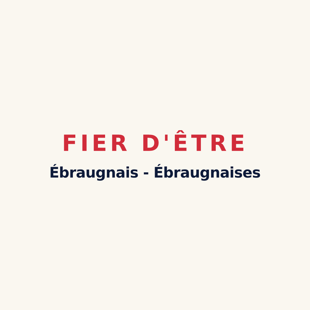Tasse « Fier d'être Ébraugnais - Ébraugnaises » — design pour Bligny