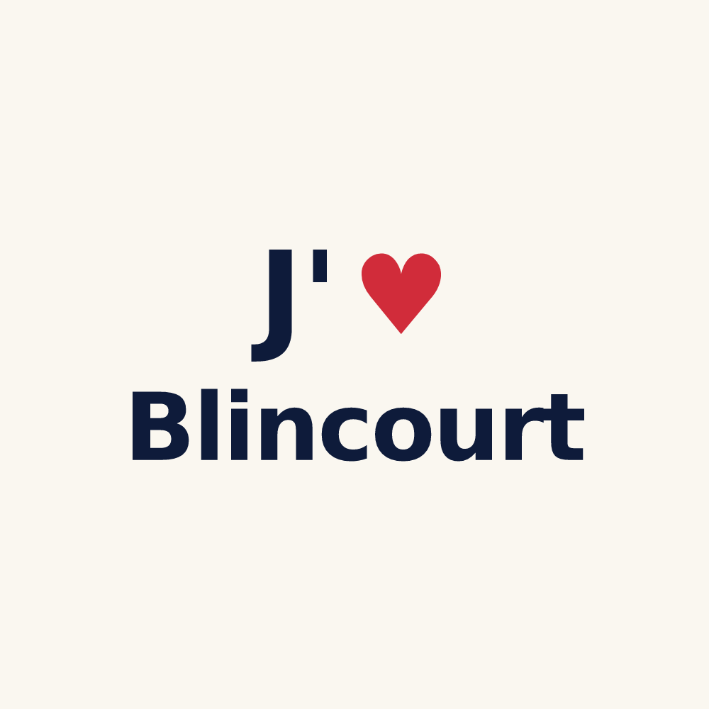 Tasse personnalisée Blincourt — design J'aime Blincourt