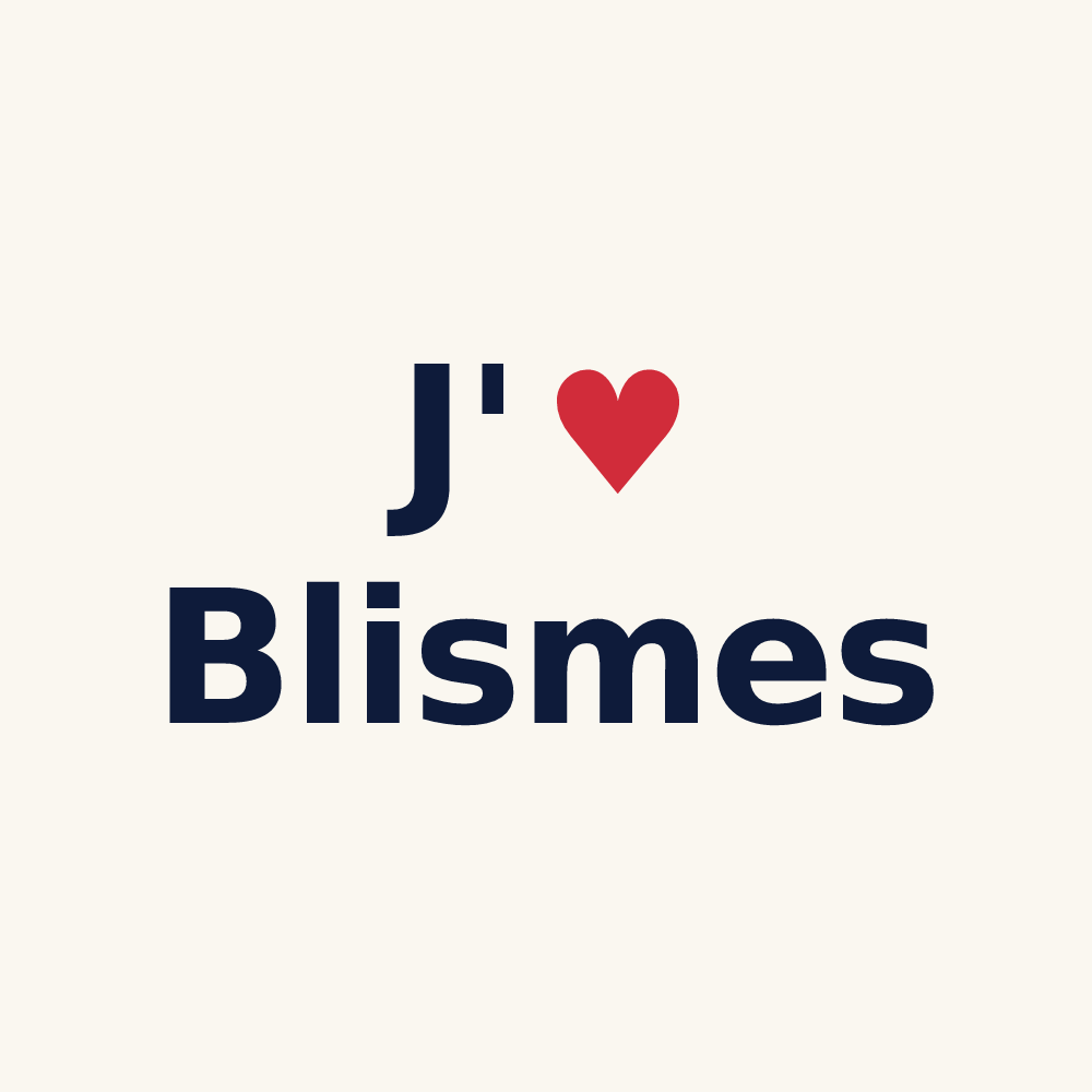 Tasse personnalisée Blismes — design J'aime Blismes