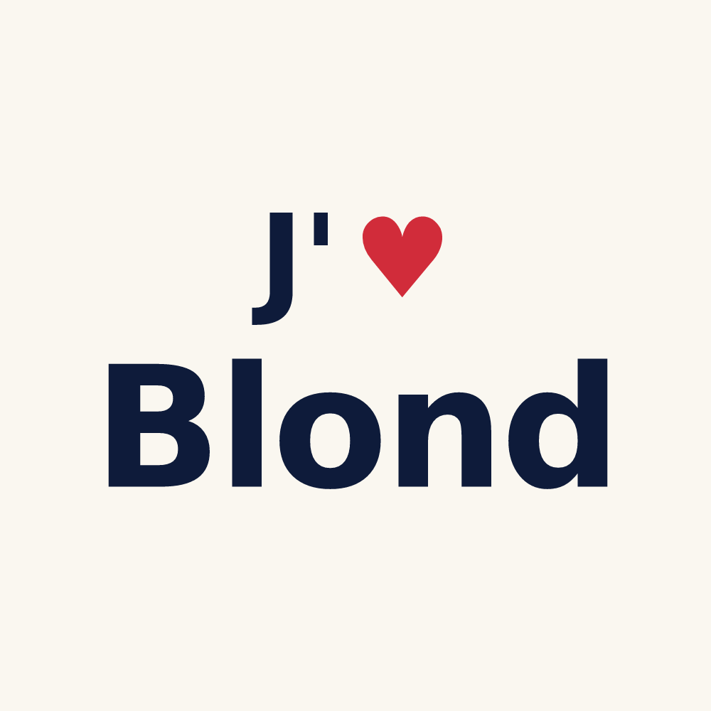 Tasse personnalisée Blond — design J'aime Blond