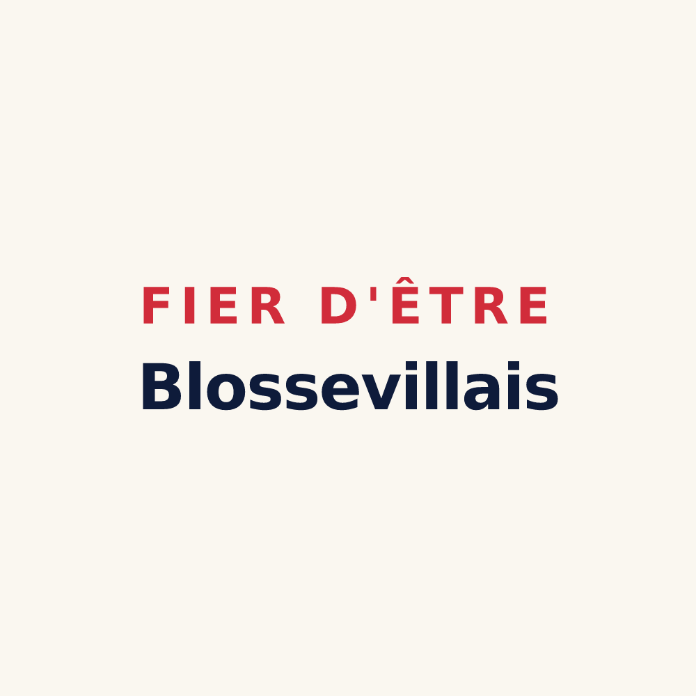 Tasse « Fier d'être Blossevillais » — design pour Blosseville
