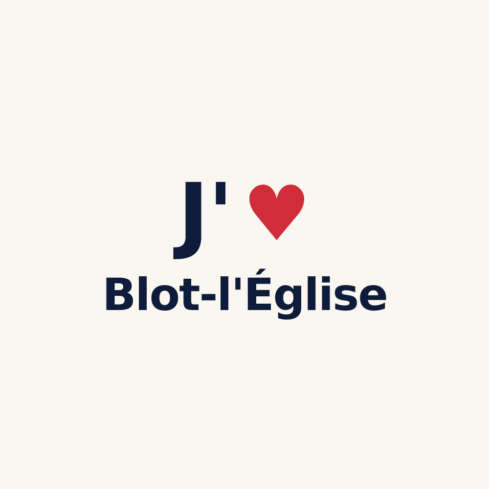 Tasse personnalisée Blot-l'Église — design J'aime Blot-l'Église