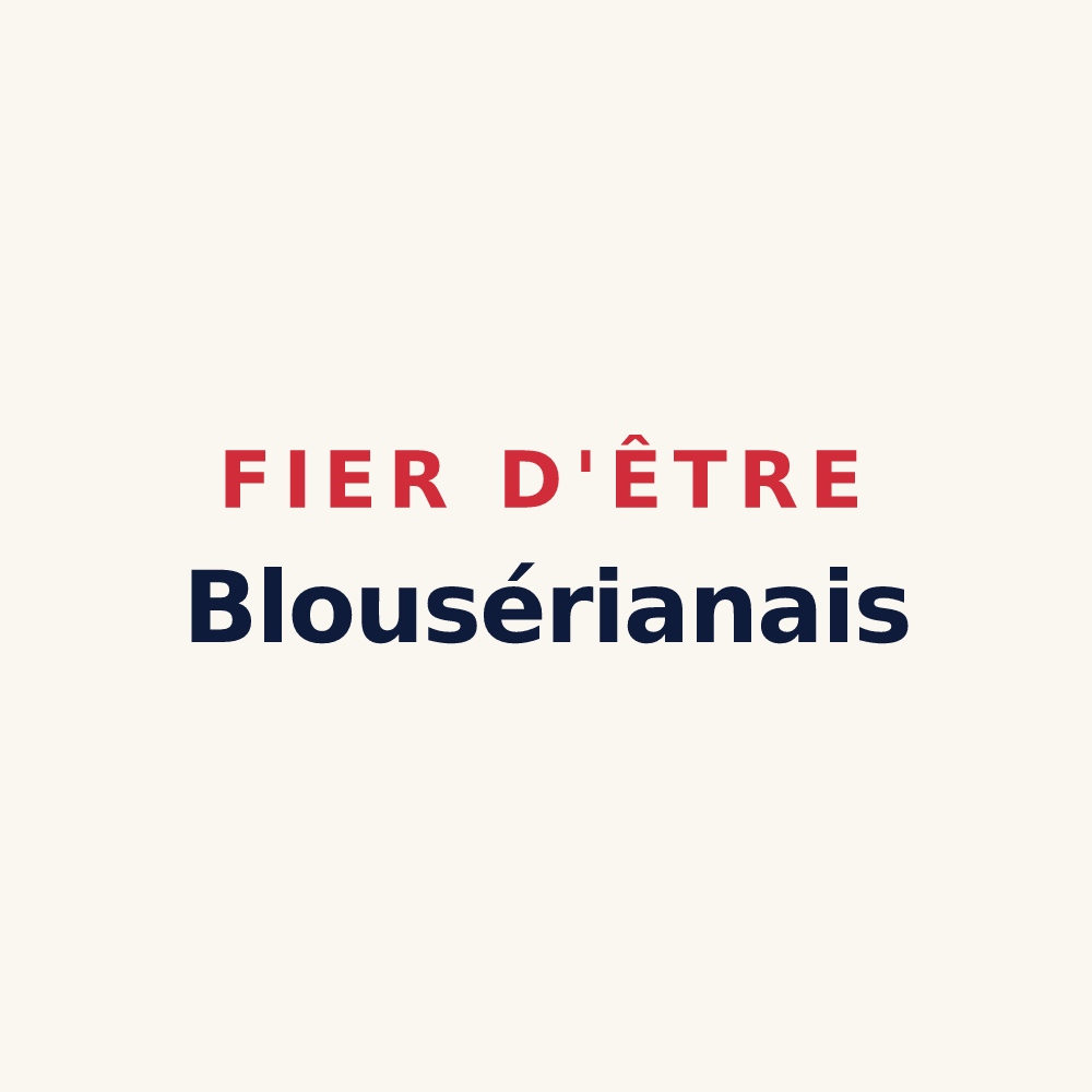 Tasse « Fier d'être Blousérianais » — design pour Blousson-Sérian