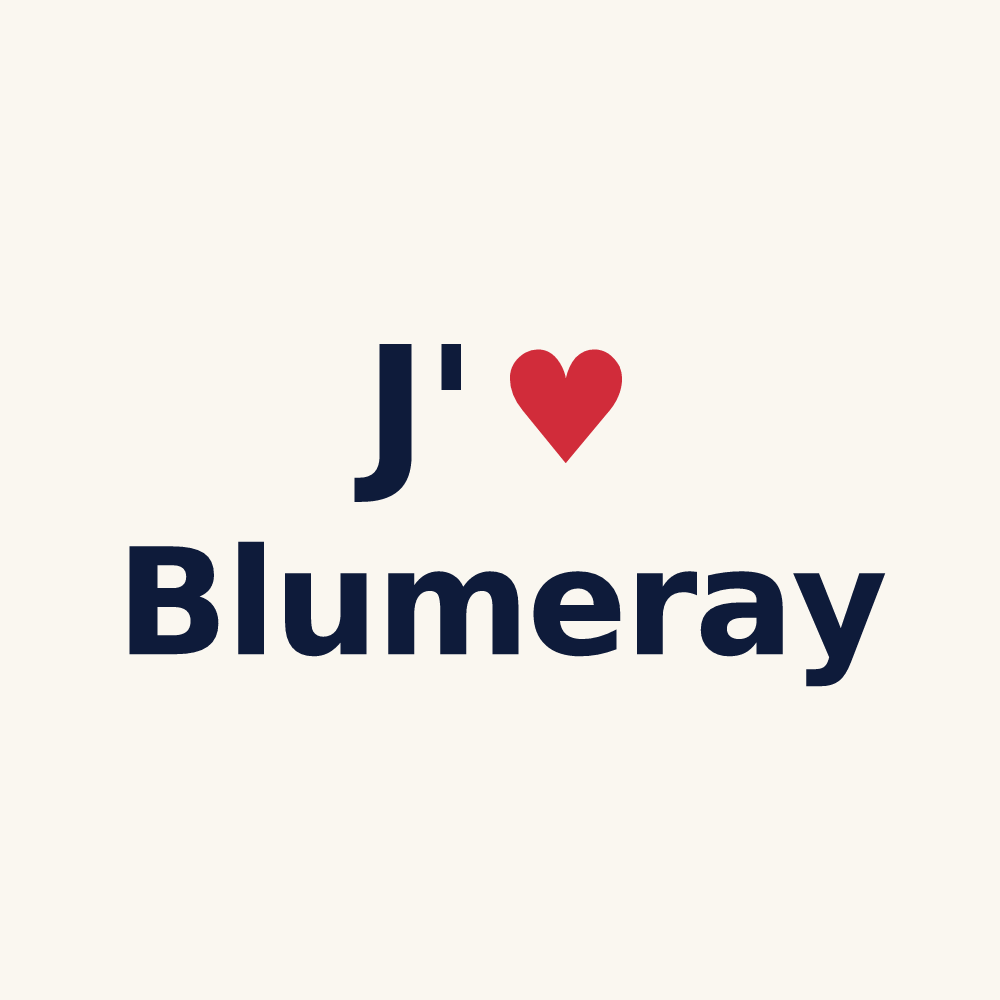 Tasse personnalisée Blumeray — design J'aime Blumeray