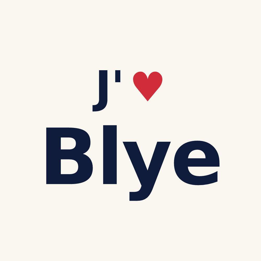 Tasse personnalisée Blye — design J'aime Blye