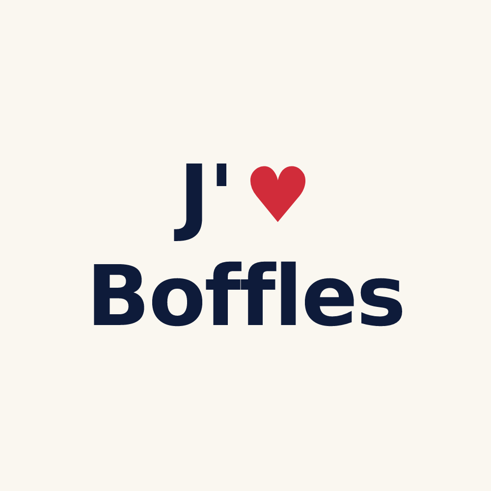 Tasse personnalisée Boffles — design J'aime Boffles
