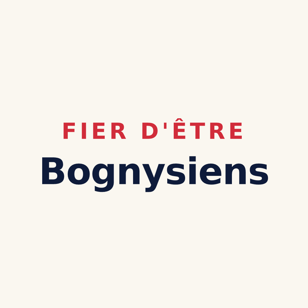 Tasse « Fier d'être Bognysiens » — design pour Bogny-sur-Meuse