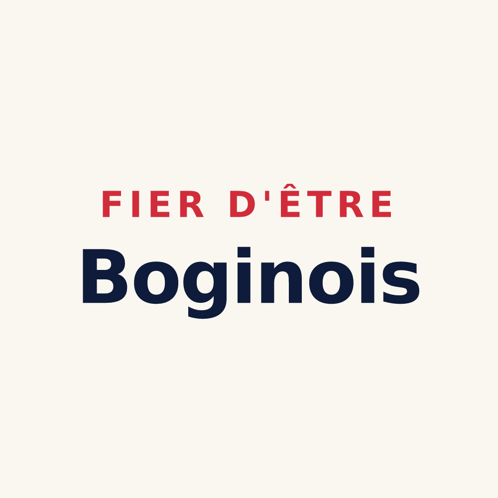Tasse « Fier d'être Boginois » — design pour Bogy
