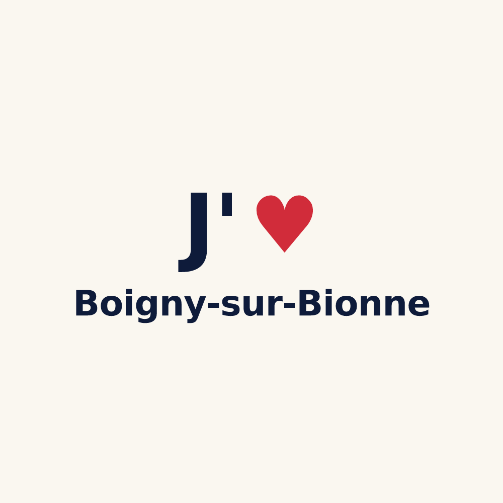Tasse personnalisée Boigny-sur-Bionne — design J'aime Boigny-sur-Bionne