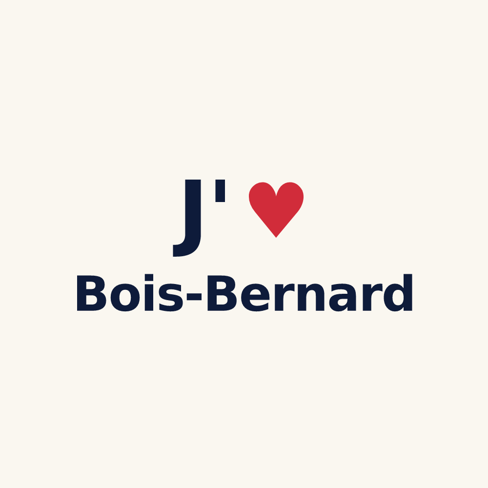 Tasse personnalisée Bois-Bernard — design J'aime Bois-Bernard