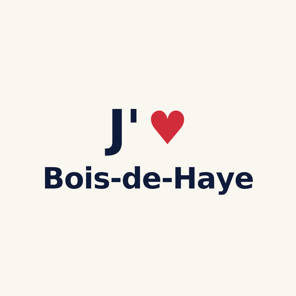 Tasse personnalisée Bois-de-Haye — design J'aime Bois-de-Haye