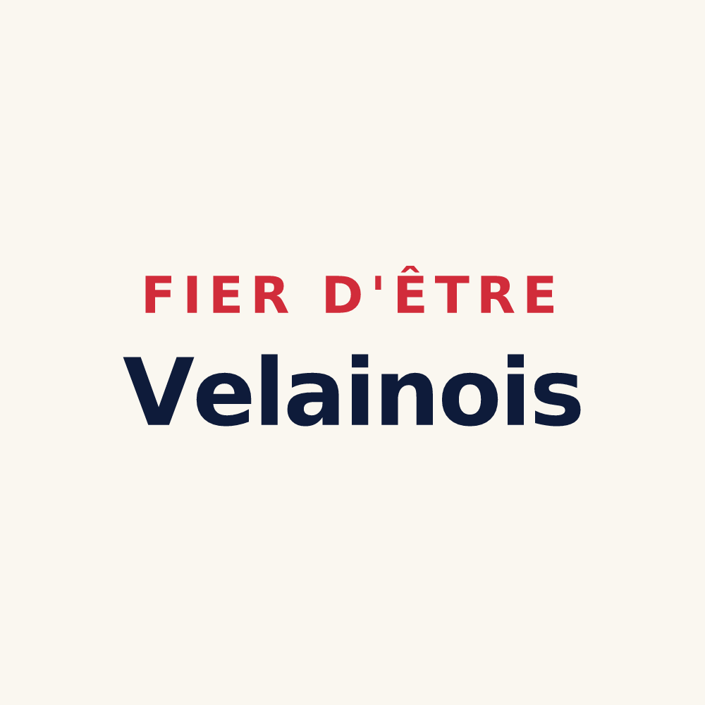 Tasse « Fier d'être Velainois » — design pour Bois-de-Haye