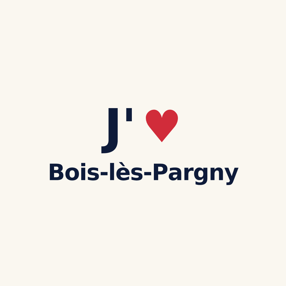 Tasse personnalisée Bois-lès-Pargny — design J'aime Bois-lès-Pargny