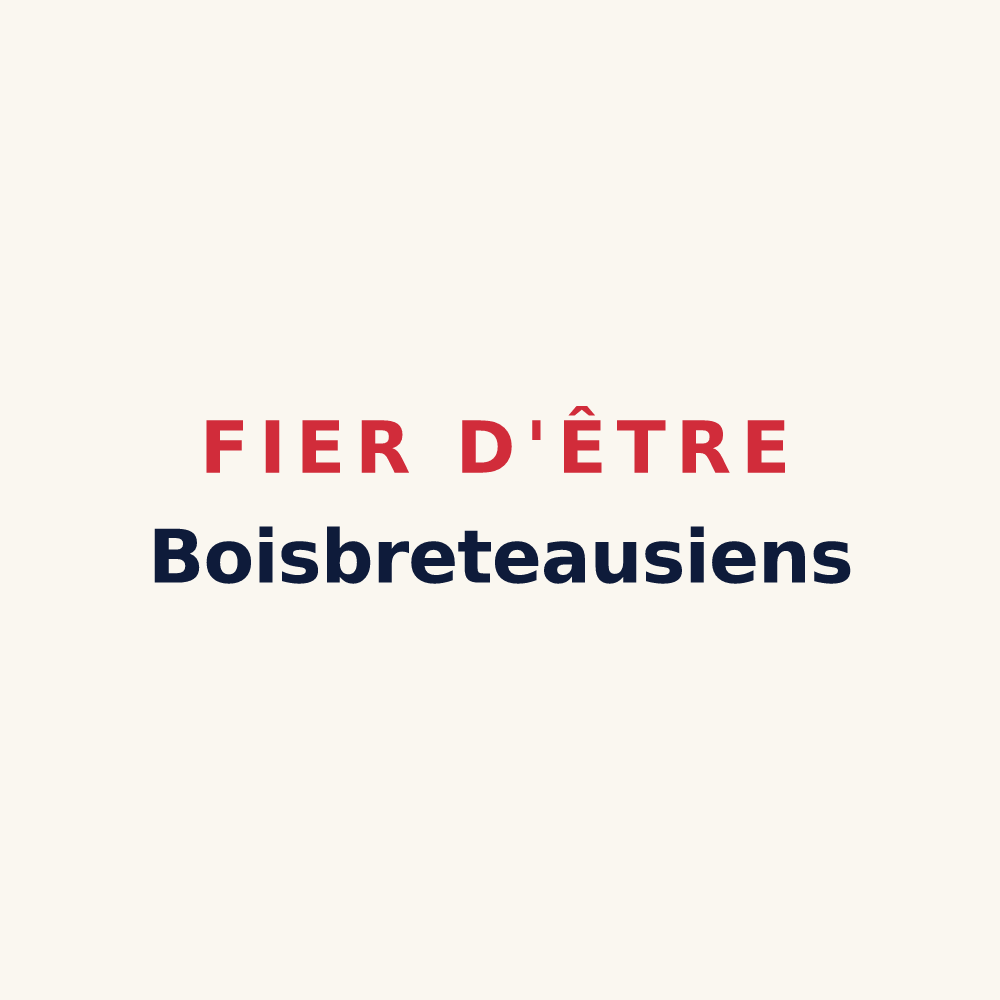 Tasse « Fier d'être Boisbreteausiens » — design pour Boisbreteau