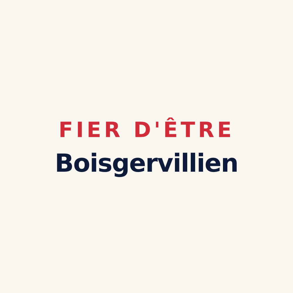 Tasse « Fier d'être Boisgervillien » — design pour Boisgervilly