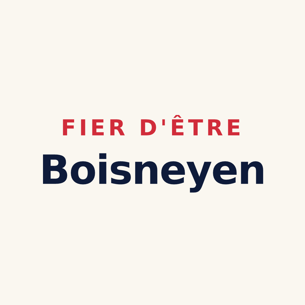 Tasse « Fier d'être Boisneyen » — design pour Boisney