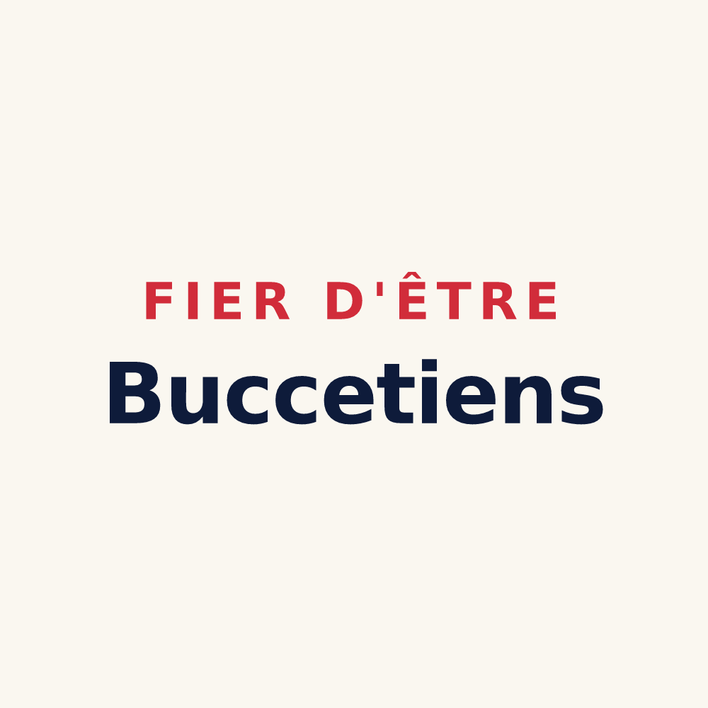 Tasse « Fier d'être Buccetiens » — design pour Boissay