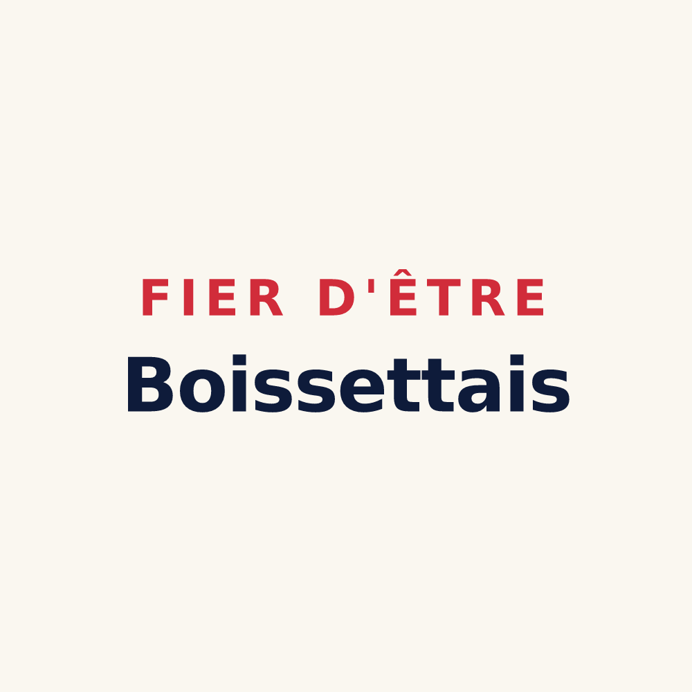 Tasse « Fier d'être Boissettais » — design pour Boissettes