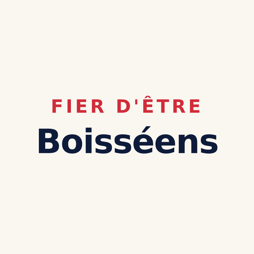 Tasse « Fier d'être Boisséens » — design pour Boissey-le-Châtel