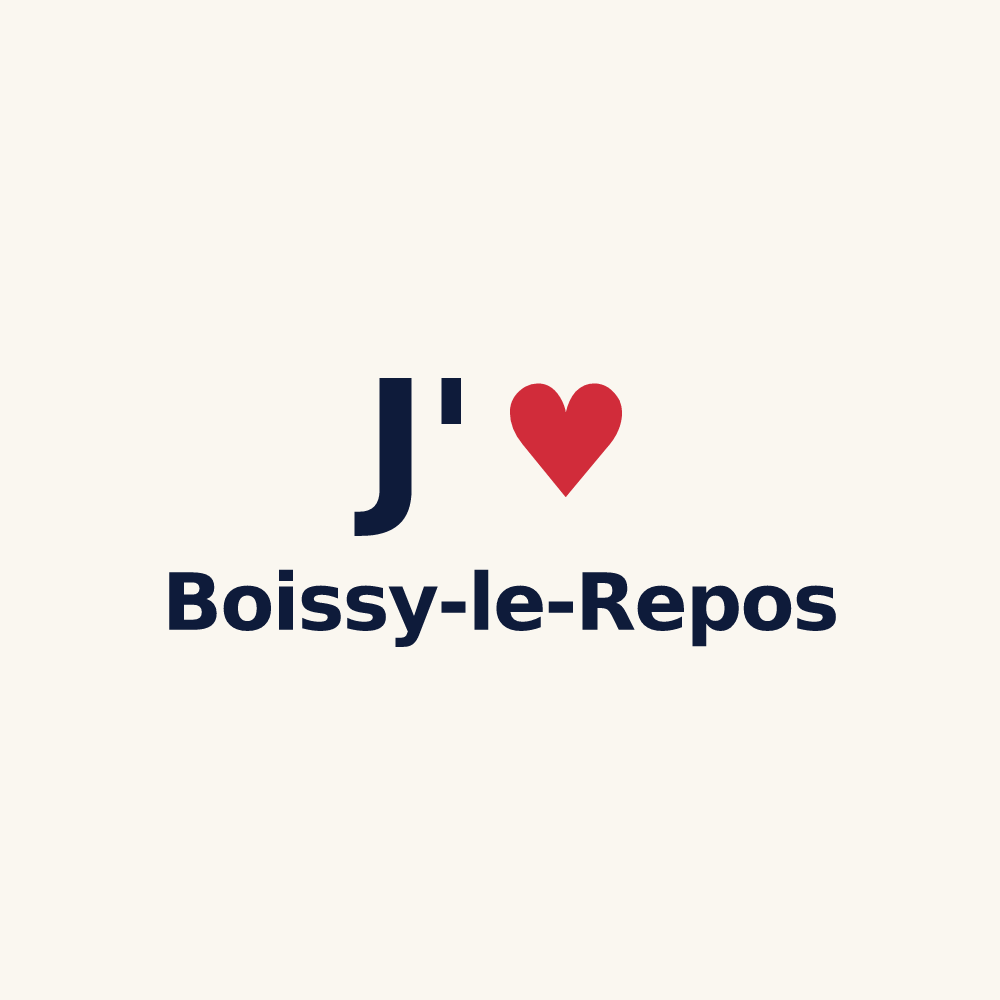 Tasse personnalisée Boissy-le-Repos — design J'aime Boissy-le-Repos