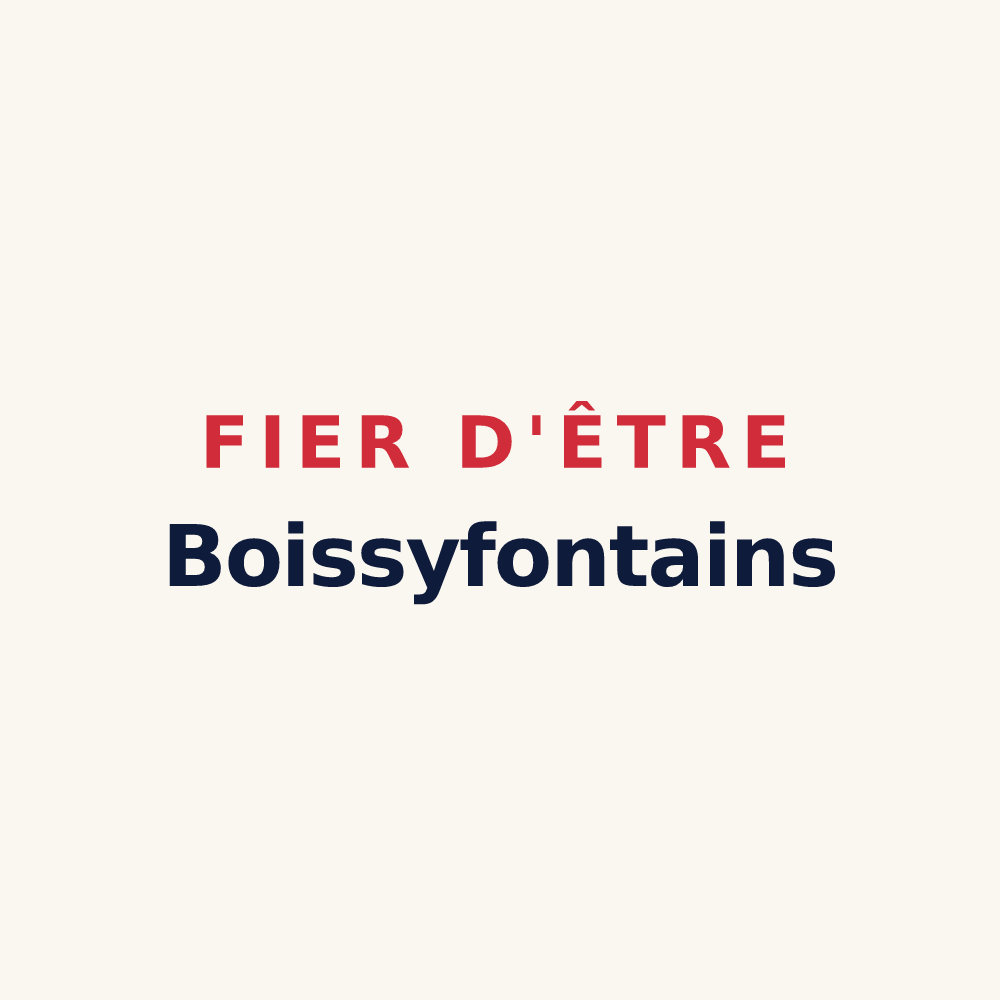 Tasse « Fier d'être Boissyfontains » — design pour Boissy-le-Repos