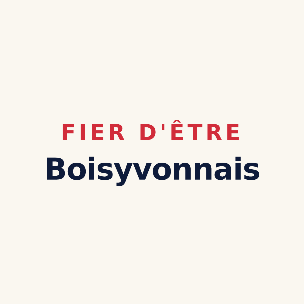 Tasse « Fier d'être Boisyvonnais » — design pour Boisyvon