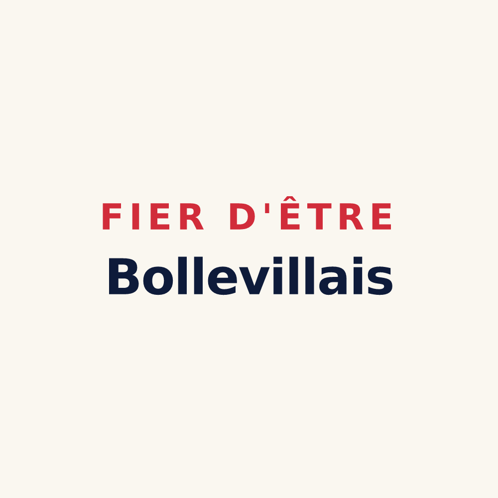 Tasse « Fier d'être Bollevillais » — design pour Bolleville