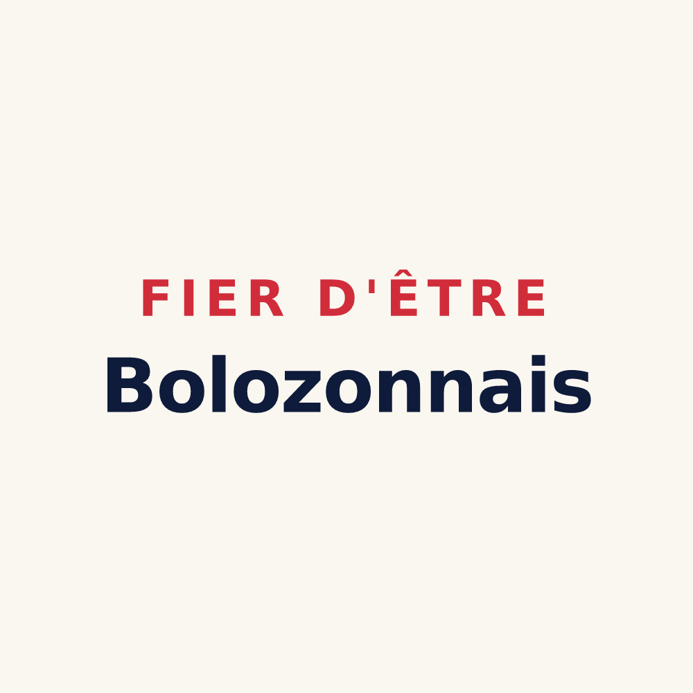 Tasse « Fier d'être Bolozonnais » — design pour Bolozon